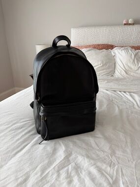 Madewell Black Leather Backpack